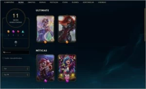 Conta LoL - 2 Skins, ultimate 2 lendárias+ + Valorant Ouro 1 - League of Legends