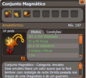 [PROMOÇÃO] set magmático  HELIOBOROS - Dofus