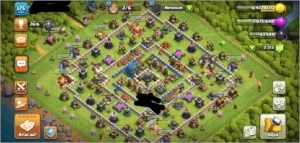 Cv12 praticamente full, faltando apenas heróis e muros - Clash of Clans