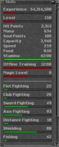 EK Level 150 - Astera - Tibia