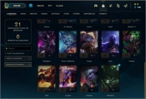 Conta DIAMANTE 4 sem email verificado com 24 champs e 1 skin - League of Legends LOL