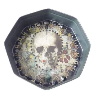 Enfeite de Parede Lata Caveira Mexicana - Artesanato e Personalizados