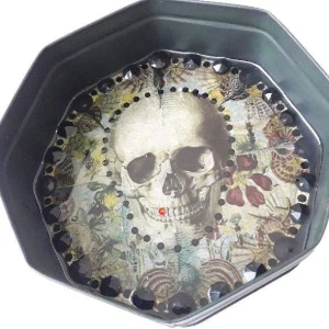 Enfeite de Parede Lata Caveira Mexicana - Artesanato e Personalizados