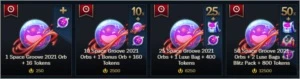 Orbs Space Groove 2021 🌟 1 $2 🌟10 $18 🌟 25 $45 🌟 50 $85 - League of Legends LOL