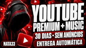 Youtube Premium + Music 30 Dias | ⚡ Entrega Automática - Assinaturas e Premium