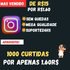 Instagram 1000 curtidas - Redes Sociais