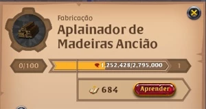 Conta Albion Refino Madeira - Albion Online