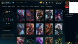 850 SKINS+500 CROMAS+ 800 ICONES+500 EMOTES+TROCA DE NICK - League of Legends LOL
