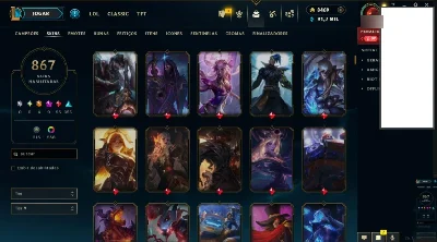 850 SKINS+500 CROMAS+ 800 ICONES+500 EMOTES+TROCA DE NICK - League of Legends LOL