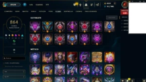 850 SKINS+500 CROMAS+ 800 ICONES+500 EMOTES+TROCA DE NICK - League of Legends LOL