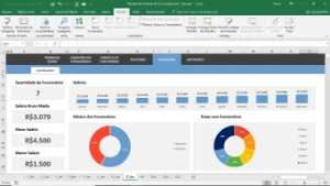 Planilha de Cadastro e Controle de Funcionários em Excel