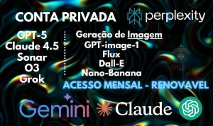 Perplexity Ai Pro - (Individual Mensal) - Chatgpt-5 Claude - Premium