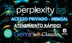 Perplexity Ai Pro - (Individual Mensal) - Chatgpt-5 Claude - Assinaturas e Premium