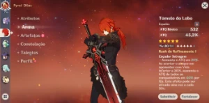 CONTA GENSHIN AR57 - 9x5* & 6 Armas 5* - 27 TIROS, Cyno - Genshin Impact