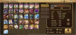 34K CRYSTAL | 90 6* | 31 NAT5 | 1 LD THEBAE | 44 MI MANA - Summoners War