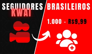 Kwai Seguidores Brasileiros - Sem quedas e com garantia - Social Media