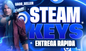 Keys Steam Aleatórias + Brinde | Jogos Acima De 500+