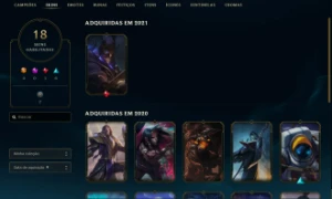 Conta Diamante 4. Criada em 2020. LVL 68. - League of Legends LOL