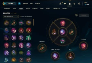 Conta Platina 4 com 33 Champs e 5 Skins +1 Fragmento - League of Legends LOL