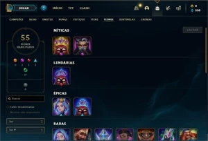Conta Platina 4 com 33 Champs e 5 Skins +1 Fragmento - League of Legends LOL