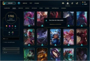 CONTA TODOS CAMPEOES E 300 SKINS ! - League of Legends LOL