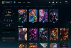 CONTA TODOS CAMPEOES E 300 SKINS ! - League of Legends LOL