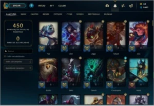 CONTA TODOS CAMPEOES E 300 SKINS ! - League of Legends LOL