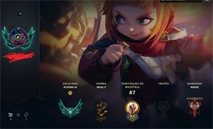 CONTA SMURF LOL PLATINA 3 MMR DIAMANTE - League of Legends