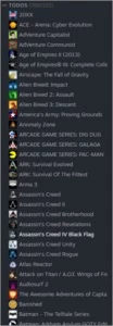 Conta Steam com 400 principais jogos e 8 anos