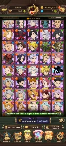 Conta upada 7DS(Seven deadly sins grand cross)