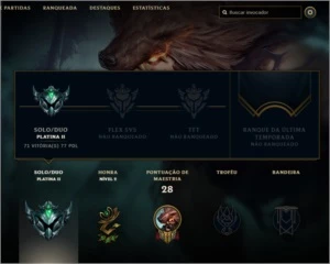 Conta League of Legends | Platina II | Skin Ultimate LOL