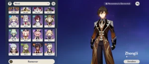 AR 41 Zhongli + Xiao + 11k gemas + homa + lança celestial - Genshin Impact