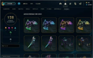 Conta League of Legends, lvl 548 - 163 Skins LOL