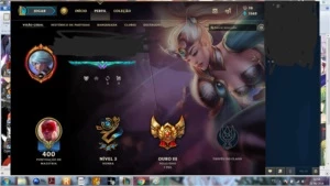 Vendo conta ouro 3 com todos os campeões - League of Legends LOL