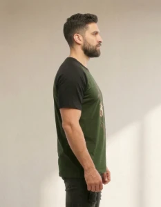 Camiseta Verde Âncora - Artesanato e Personalizados