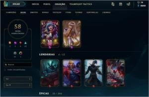 CONTA LEAGUE OF LEGENDS LOL