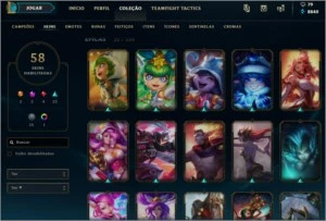 CONTA LEAGUE OF LEGENDS LOL