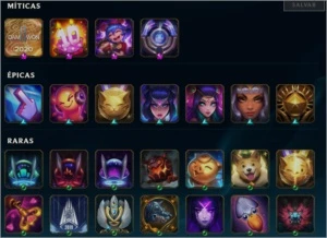 continha lol G1 TROFEU CLASH T1 ,E varias skinzinha - League of Legends