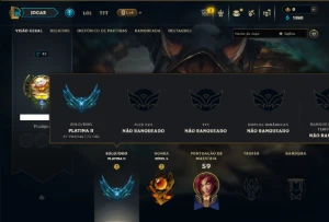 Platina 2 com 55 Champs e 12 Skins - League of Legends LOL