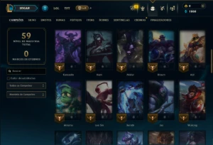 Platina 2 com 55 Champs e 12 Skins - League of Legends LOL