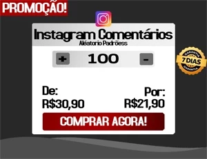 [PROMOÇÃO] 100 comentários padrões por apenas R$21,90 - Redes Sociais