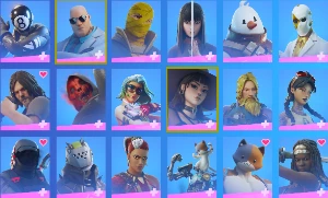 conta fortnite com muitas skins