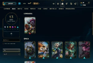 Conta LOL boa pra ADC - League of Legends