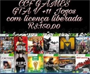 GTA V+11 jogos mídia digital com licença Xbox 360