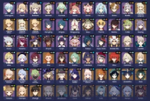 Genshin/AR59/ 18 Chars 5*/9 Armas 5* - Genshin Impact