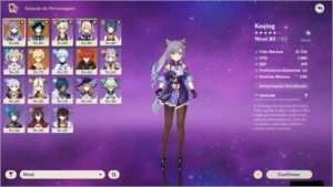 Conta de Genshin AR 50 Com Diluc Venti e Lança de jade - Genshin Impact