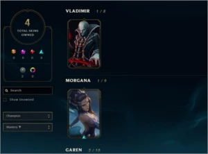 CONTA OURO 4 LVL 32 MMR ALTO 30 CHAMPION 4 SKINS - League of Legends LOL