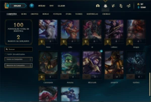 Conta Unranked com 37 Champs e 23 Skins + 2 Fragmentos - League of Legends LOL