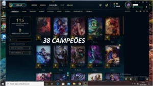 Conta Prata 4 I 8 SKINS I 38 CHAMPZ. - League of Legends LOL