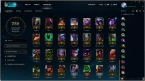 CONTA OURO-92 CHAMPIONS COM VÁRIAS SKINS LENDÁRIAS-ULTIMATE - League of Legends LOL